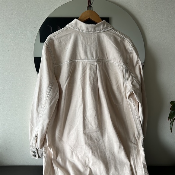 Free People We The Free Ana Lou Denim Duster NWOT Size Large - Picture 10 of 10